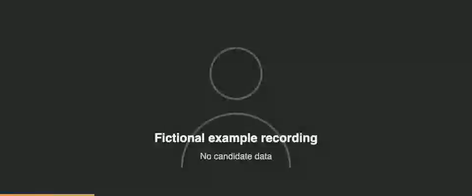 Fictional recording illustration. No candidate data.